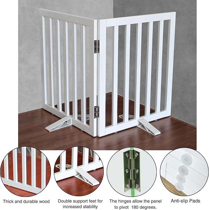 ZJSF Freestanding Indoor Dog Gate - Image 4