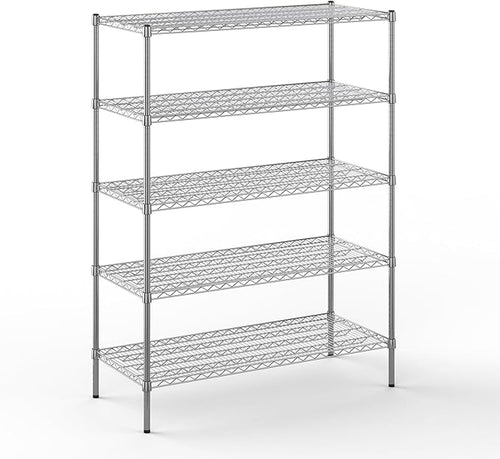 21" Deep x 48" Wide x 64" Height Wire Shelving Kit | 5-Tier | NSF Commercial by Regal+Altair