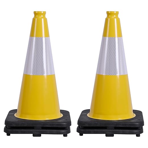 OrangeStar 4-Pack 18" Traffic Cones by OrangeStar