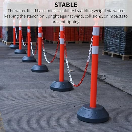 6 Pack Traffic Delineator Post Cones - Image 5