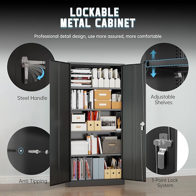 Superday Metal Storage Cabinet - Image 7
