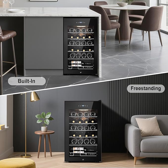Tylza 24 Bottles Wine Fridge, Wine Cellar - Image 8