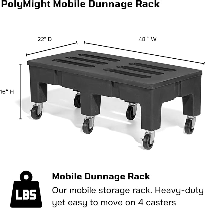 PolyMight Mobile Heavy-Duty Poly Dunnage Rack - Image 2
