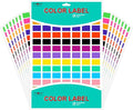 PARLAIM Pack of 1575 Rectangle Color Coding Labels, 1/2" x 3/4" Rectangular by PARLAIM