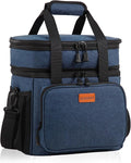 Expandable Large Lunch Box, Insulated Heavy Duty Lunch Bag Waterproof Leakproof by GLENKEY
