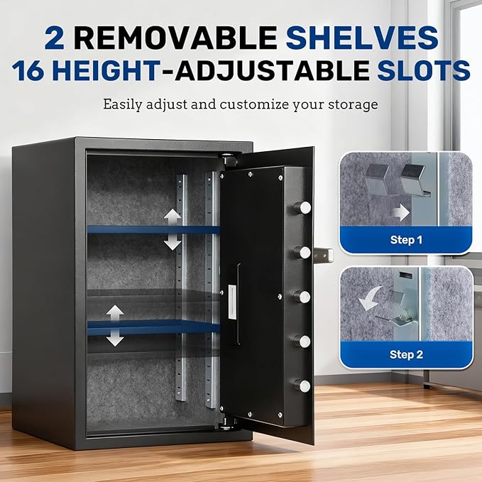 BlackSmith Biometric Safe Box 2.2 Cub Quick Access Home Security Safe - Image 3