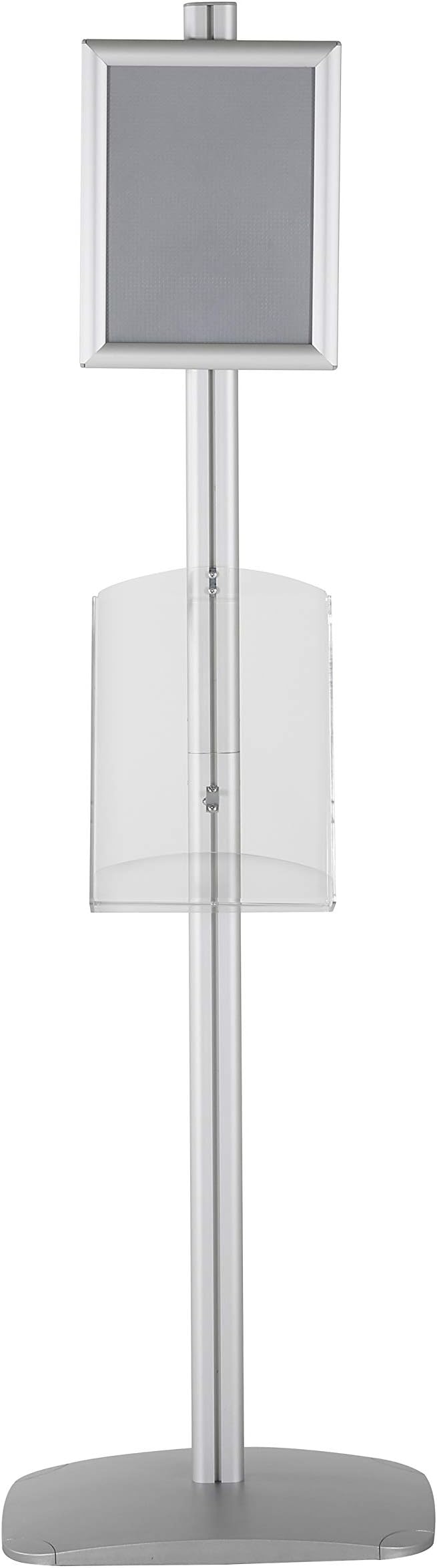 M&T Displays Free Standing Aluminum Display Stand Single Sided Document - Image 5