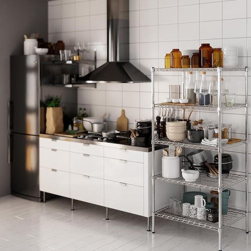 24" Deep x 30" Wide x 64" Height Wire Shelving Kit | 5-Tier | NSF Commercial - Image 2