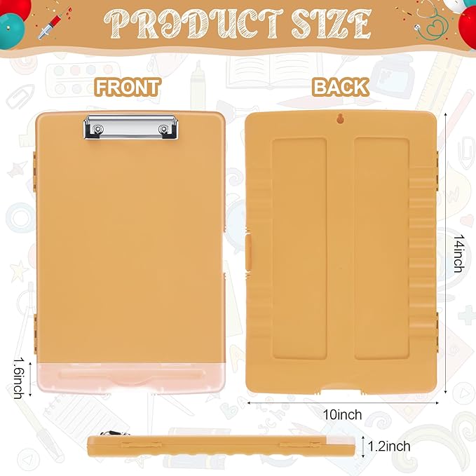 Crtiin 6 Pcs Plastic Clipboard - Image 2