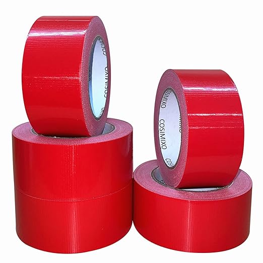 COSIMIXO 5-Pack Red Heavy Duty Duct Tape, 2 inches x 30 Yards, No Residue - Image 6