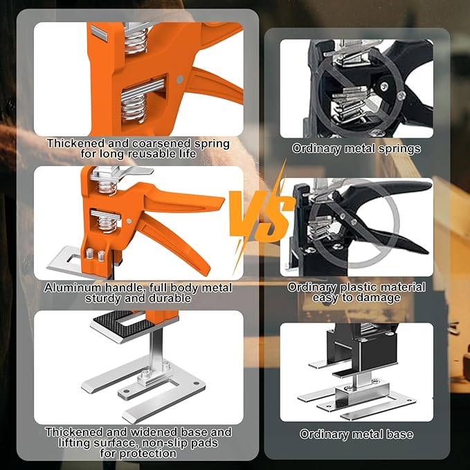 Labor Saving Arm Jack 2 Pack, 15.5 Inch Stainless Steel Furniture Lifts - Image 4
