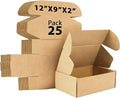12x9x2 inches Shipping Boxes Set of 25, Small Corrugated Cardboard Box by Unknown
