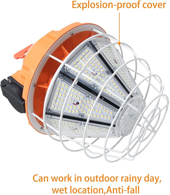NS 150W Led Temporary Work Light Fixture 25500Lm 5000K Daylight White Portable - Image 3