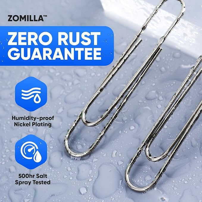 Large Paper Clips, Zomilla 1000pcs 2 Inches Jumbo Paper Clips Silver, Smooth - Image 5