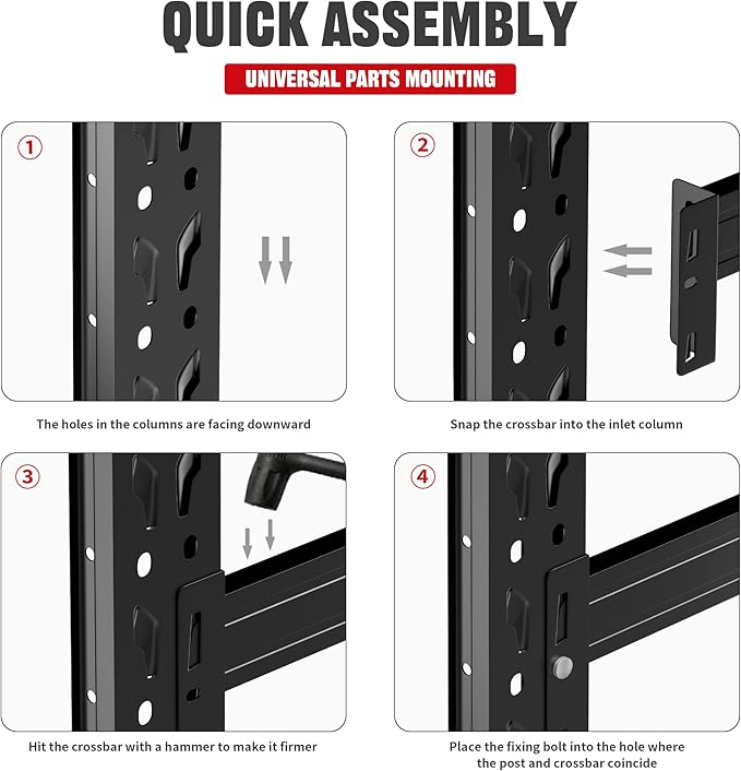 Heavy Duty Garage Shelves – Metal Shelving Unit - Image 4