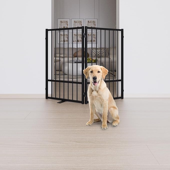 Full Metal Freestanding Dog Gate - Image 6