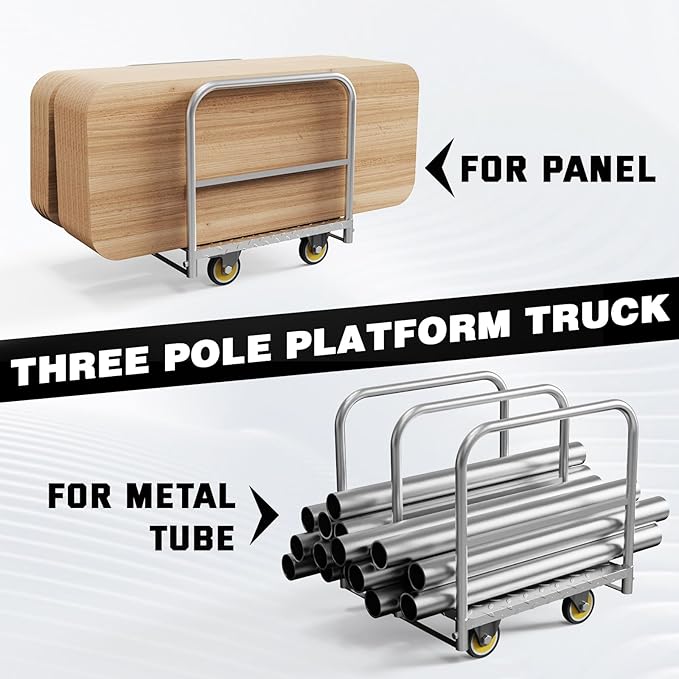 Panel Cart, Heavy Duty Flatbed - Image 3
