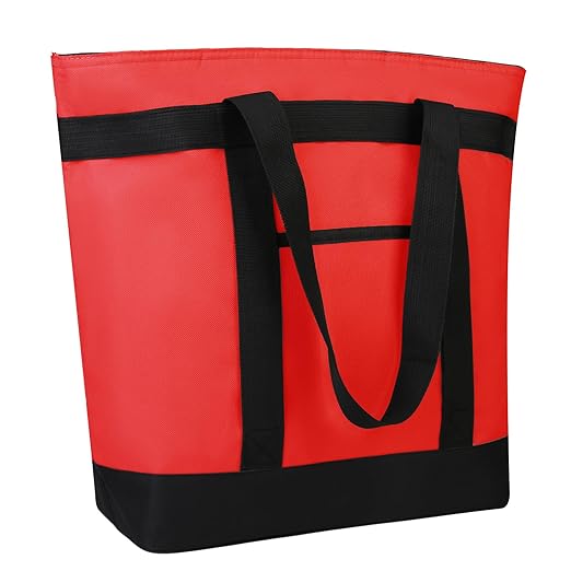 Insulated Reusable Tote Bag for Grocery Shopping for Women, Pizza/Food Delivery by CIVJET