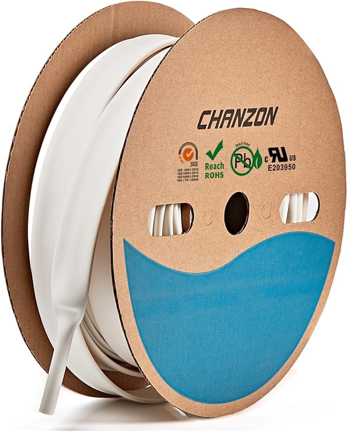 Chanzon 3:1 Ratio - 80ft Roll - Heat Shrink Tubing 5/8" - Marine Grade by Chanzon
