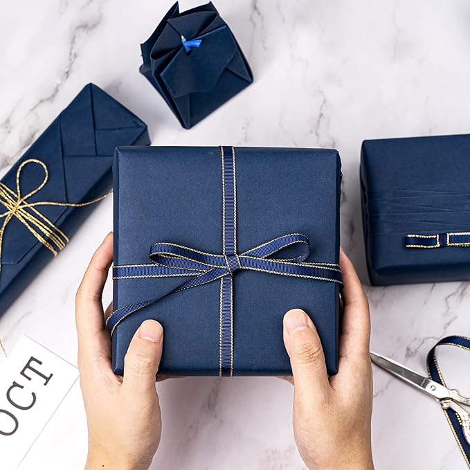RUSPEPA Navy Blue Kraft Paper Roll - Image 3