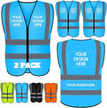 BeautyWill Custom Safety Vest Customized Logo Class 2 High Visibility by BeautyWill