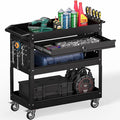 3 Tier Rolling Tool Cart on Wheels, Heavy Duty Service Cart Industrial Utility by Bettertoolsforbetterlife