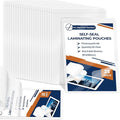 25 Pack 10 Mil 3"x5" Self Sealing Laminating Pouches Self Adhesive Lamination by Unknown