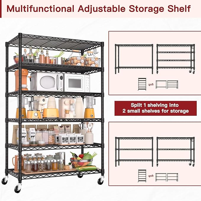 PrimeZone 6 Tier Wire Shelving - Image 6
