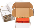Shipping Boxes 9x6x4 inches 25 Pack White Corrugated Cardboard Mailing Box by Wowxyz