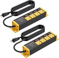 CCCEI CCCEI 2PCS Heavy Duty Power Strip Surge Protector 20 AMP Individual by CCCEI