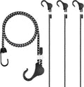 Bungee Cords with Hooks 48 inch Adjustable, Heavy Duty by Joneaz