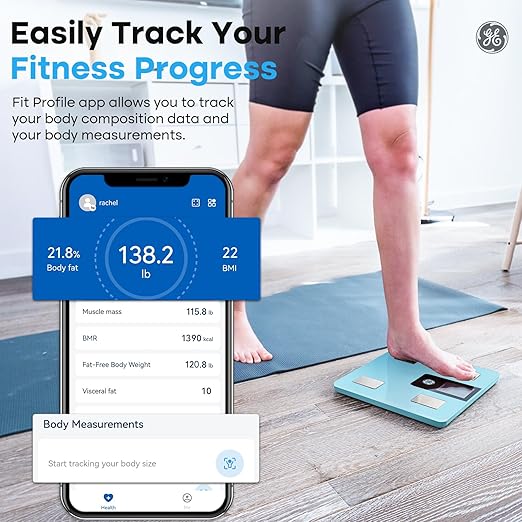 GE Smart Scale for Body Weight BMI Fat Muscle Mass - Image 5