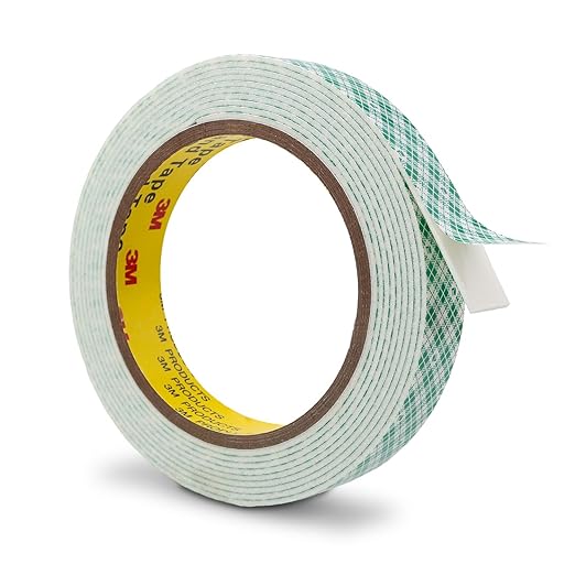 3M Double Sided Foam Tape 0.75" x 10Ft 1 Pack White Double Coated Urethane by 3MFullRangeProducts