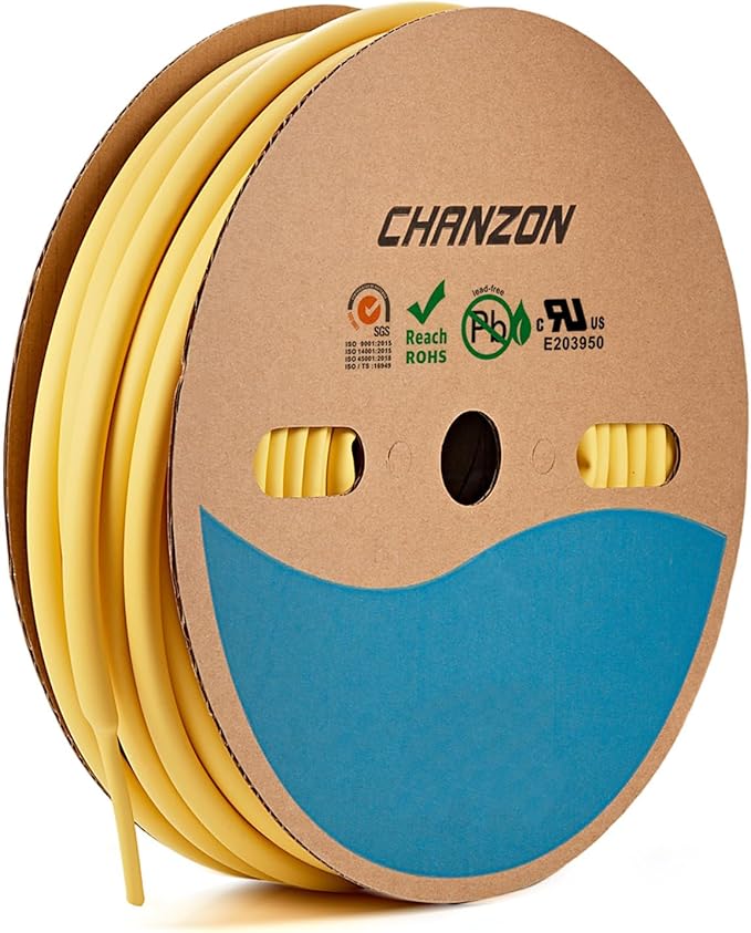 Chanzon 3:1 Ratio - 80ft Roll - Heat Shrink Tubing 3/8" - Marine Grade by Chanzon