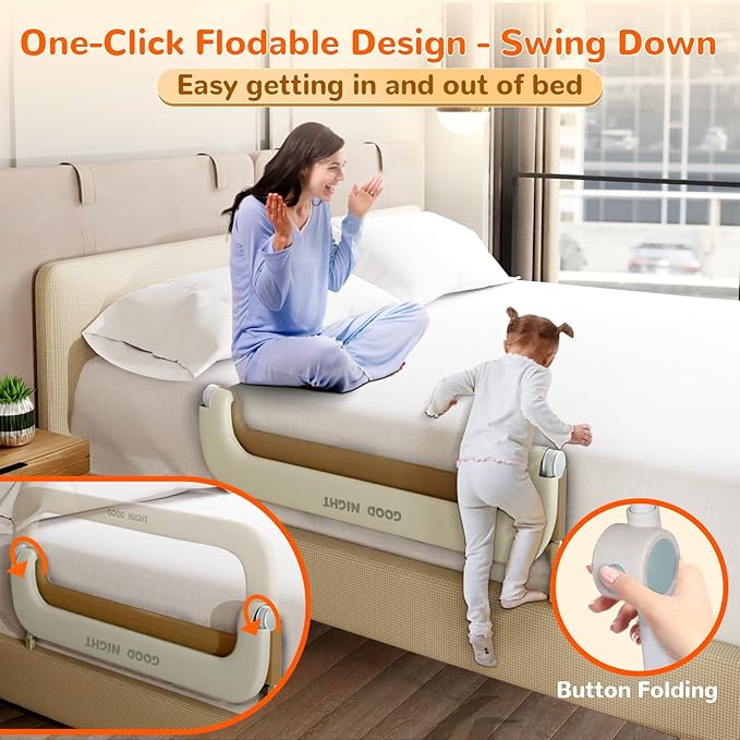 Bed Guard Rail for Toddlers - Image 2