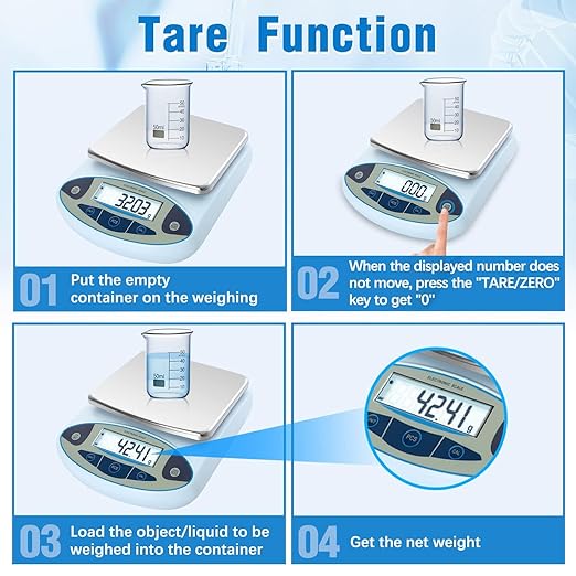 FOUR E'S SCIENTIFIC Lab Scale 5000gx0.01g High Precision Laboratory Analytical - Image 4