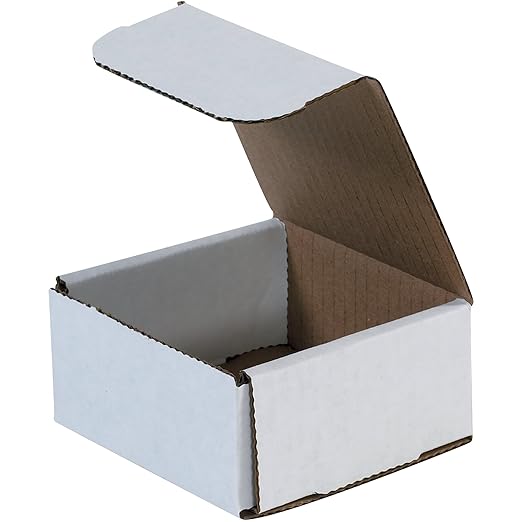 BOX USA Shipping Boxes Small 4"L x 4"W x 2"H, Moving and Storage by BOXUSA
