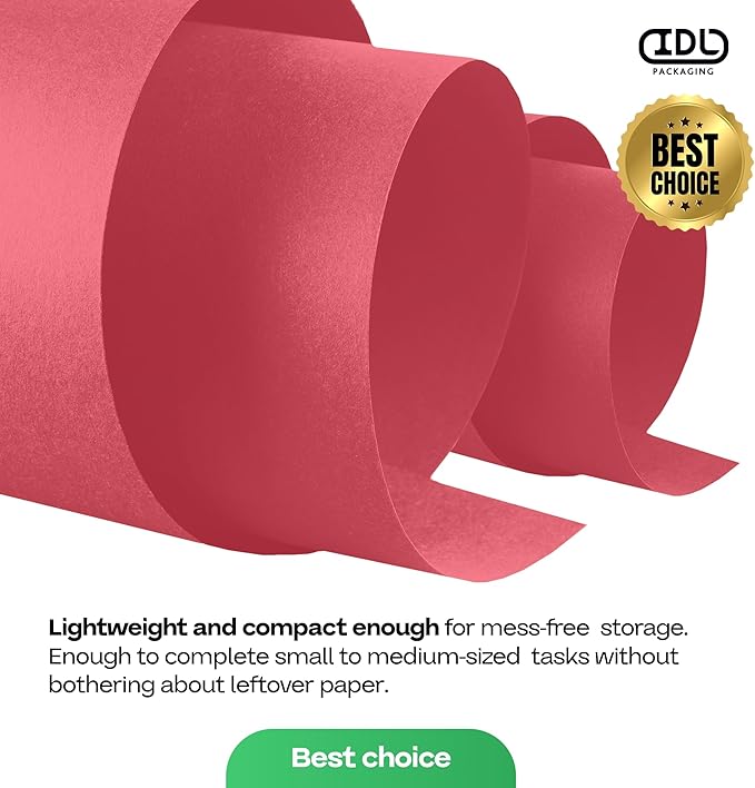 Christmas Red Kraft Paper Roll 48" x 1200" - Image 7