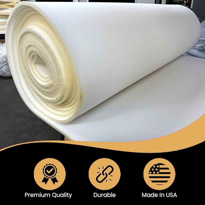 AK TRADING CO. 1” Thick Open Cell Upholstery Foam Padding – 56” Wide – by The - Image 4