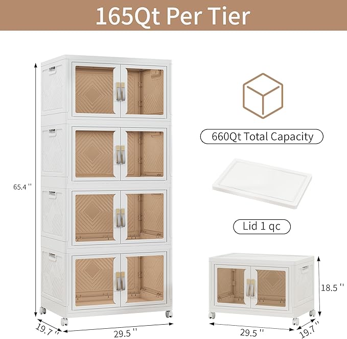 Large Stackable Storage Bins - Image 2