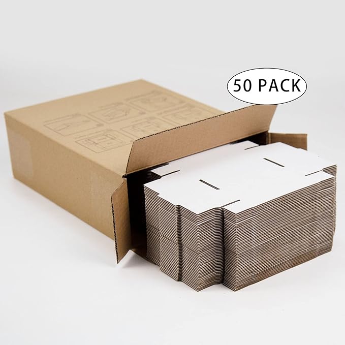 50 Pack 4x4x1 Inches Small Shipping Boxes, Moving Mailing Packing Box - Image 5