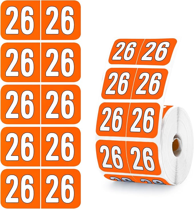 500 Pcs 2026 Year Stickers, Waterproof File Folder Labels, Self-Adhesive by Unknown