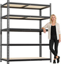 5 Tier Garage Shelving, Adjustable Heavy Duty Garage Shelves, Metal Storage by Unknown
