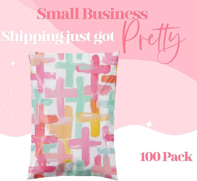 14.5x19 Designer Poly Mailer 100 Pack Heavy Duty Waterproof Self Seal Shipping - Image 6