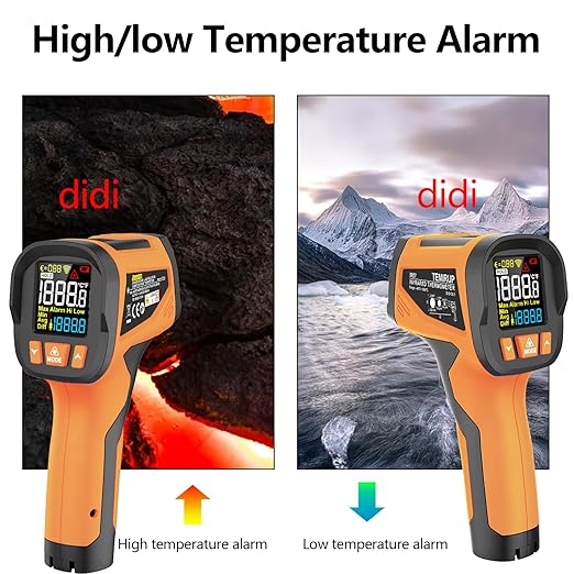 -40℉ to 1922℉ TEMIRUP Infrared Thermometer Temperature Gun - Image 6