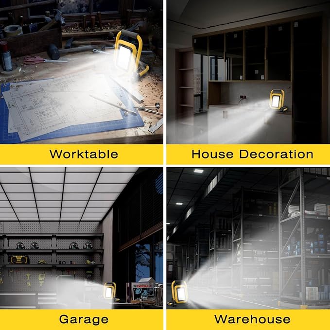 LHOTSE 5000LM LED Work Light, 30W Portable Flood Light - Image 6