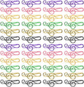 100pcs Metal Paper Clips Creative Music Note Shape Small Office Clips Colorful by GAROZATION