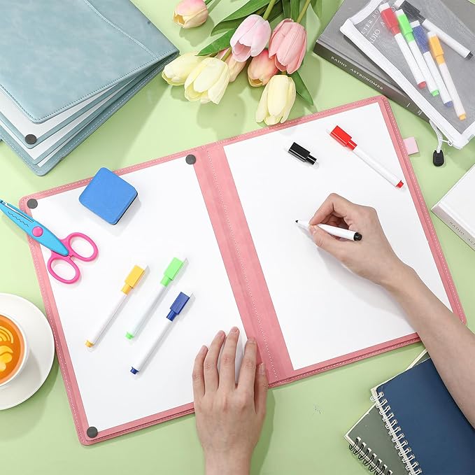 6 Sides Whiteboard Notebook Portable Whiteboard Dry Erase Notebook Portable Dry - Image 7