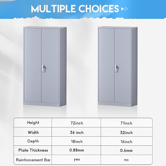 Greenvelly Metal Storage Cabinet - Image 7