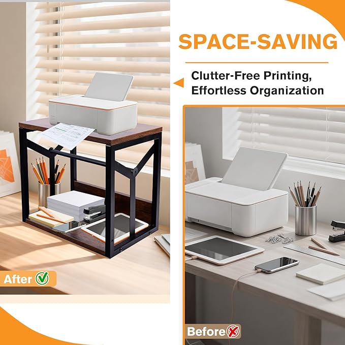Label Holder for Rolls and Fan-Fold Labels, Thermal Printer Sticker Roll Holder - Image 5
